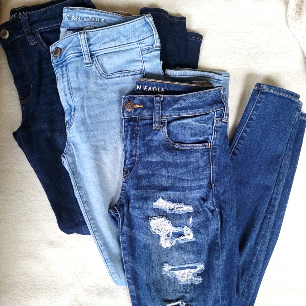 BUNDLE 3 Pairs AEO Jeggings
